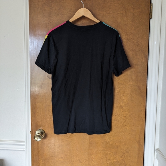 Switch Remarkable Patched Teddy Bear Embroidered Black T-Shirt - Picture 2 of 6